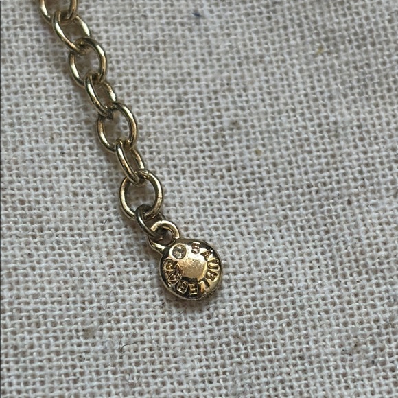 Gold Bar BaubleBar Y-Shape Lariat Necklace Triangle Pave Crystal Arrow Pendant - Picture 3 of 4